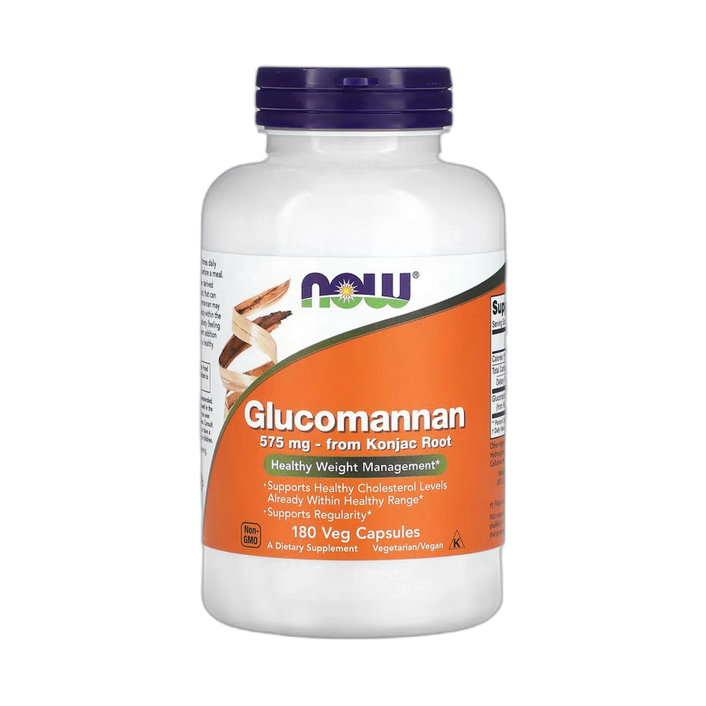 NOW Foods, Glucomannan, 575 mg, 180 Veg Capsules
