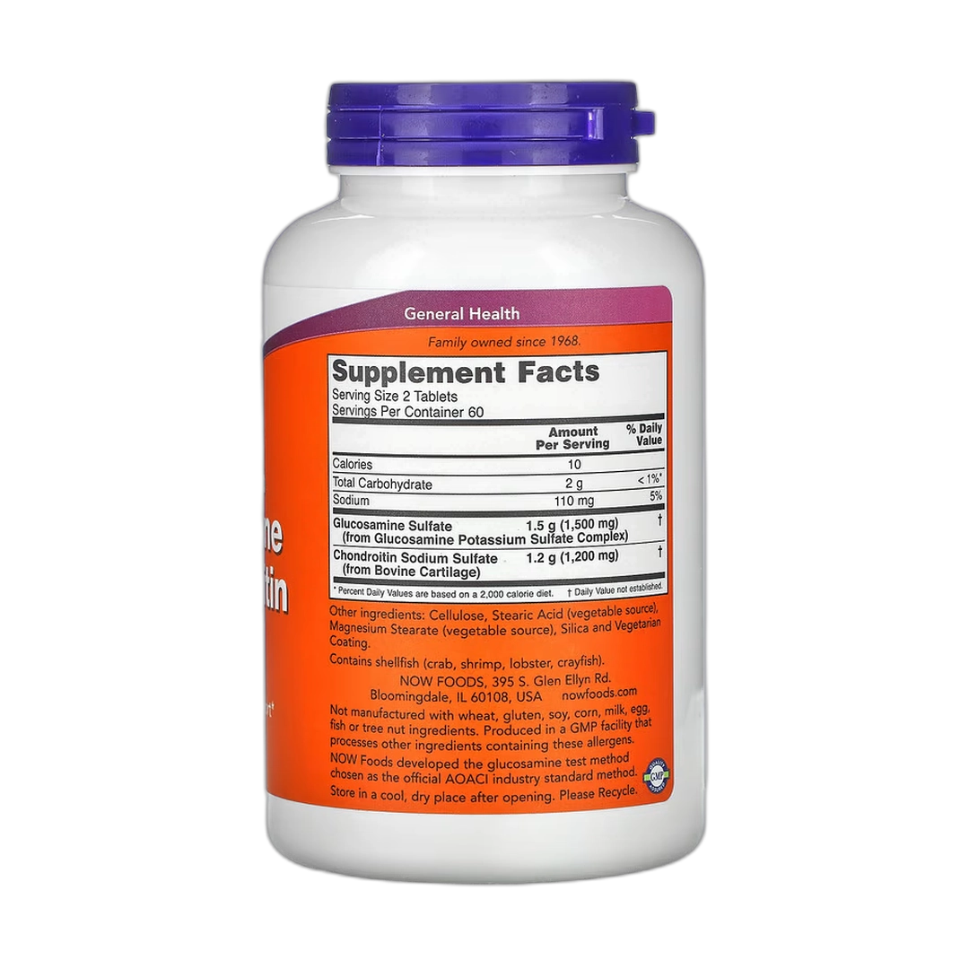 NOW Foods, Glucosamine & Chondroitin, 120 Tablets