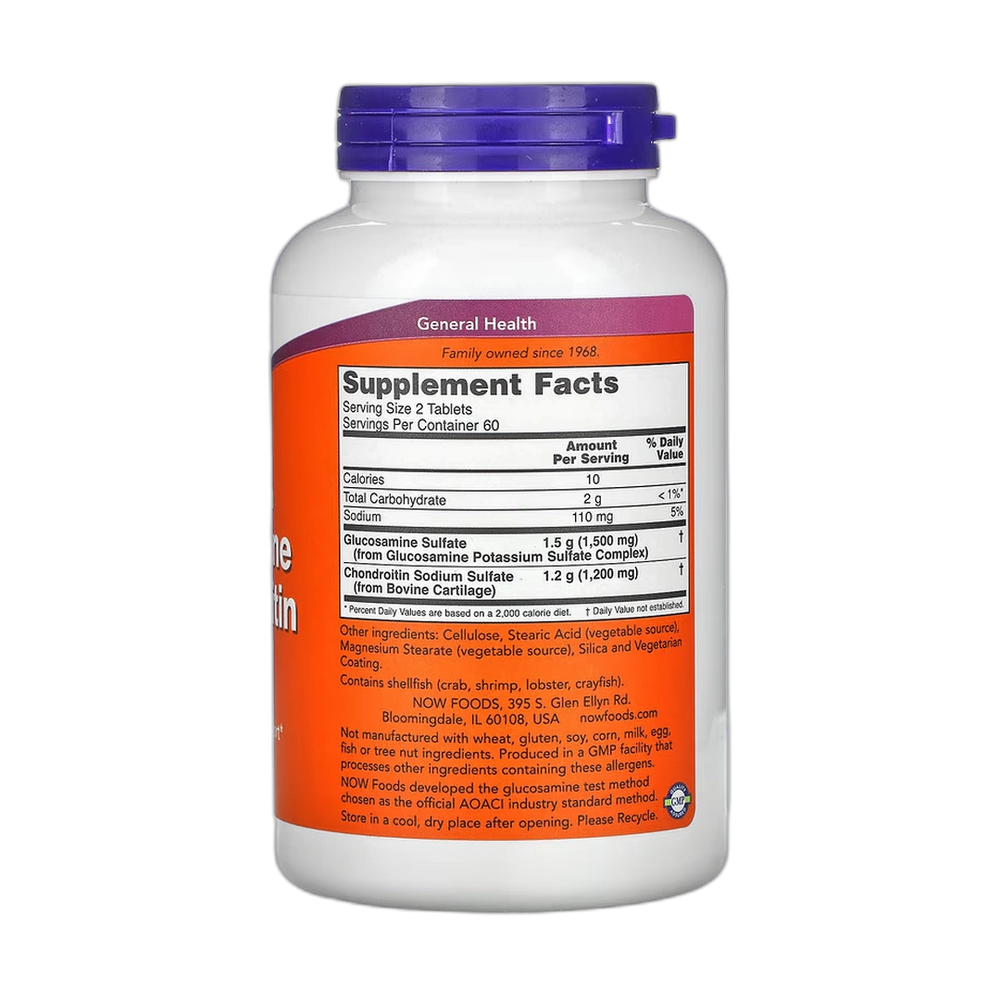 NOW Foods, Glucosamine & Chondroitin, 120 Tablets