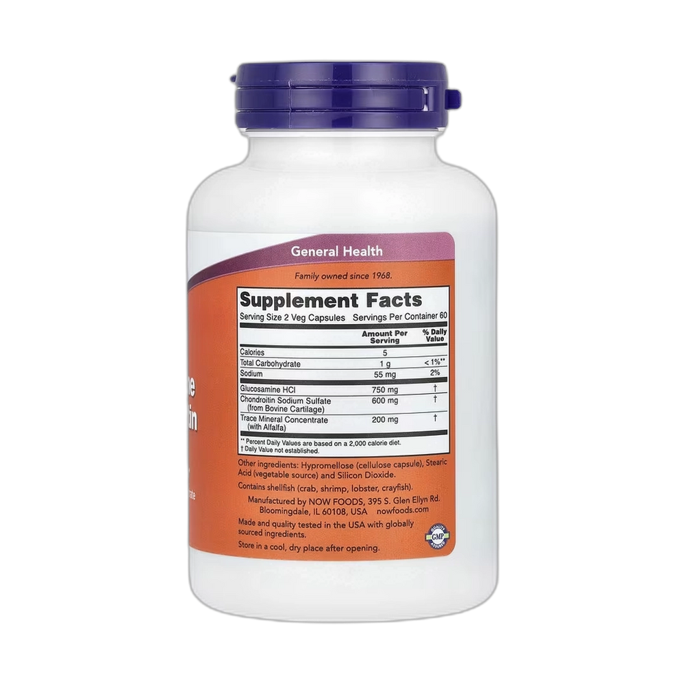 NOW Foods, Glucosamine & Chondroitin, 120 Veg Capsules