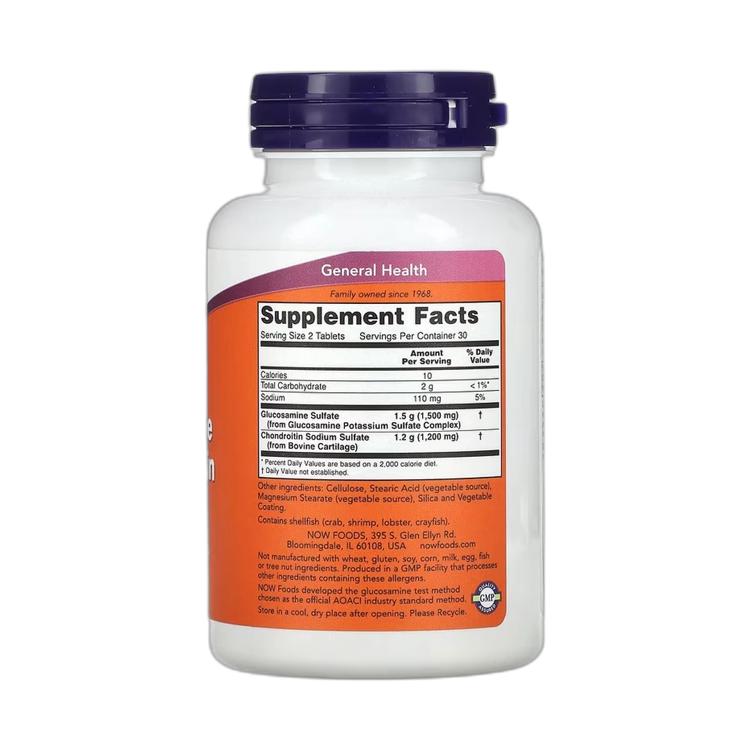 NOW Foods, Glucosamine & Chondroitin, 60 Tablets