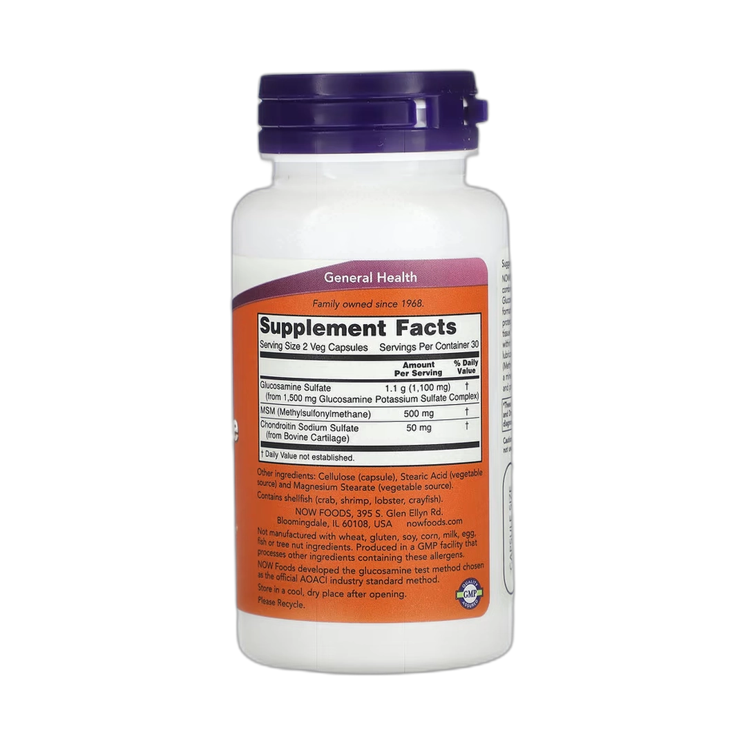NOW Foods, Glucosamine & MSM, 60 Veg Capsules