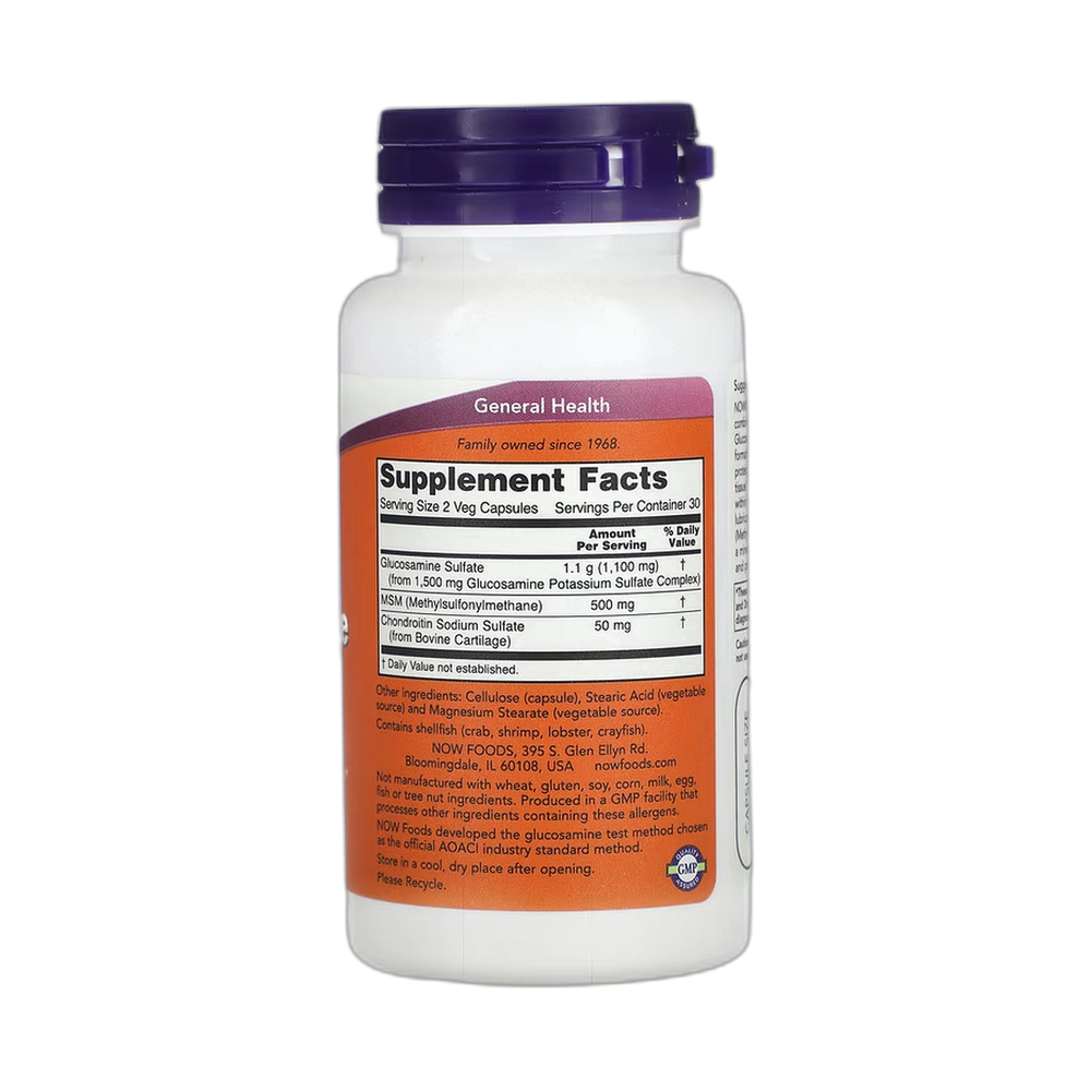 NOW Foods, Glucosamine & MSM, 60 Veg Capsules