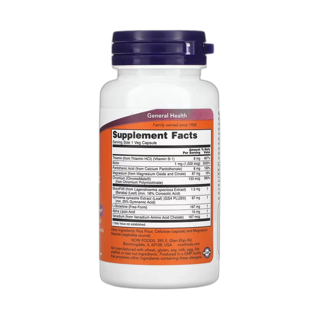 NOW Foods, Glucose Metabolic Support, 90 Veg Capsules