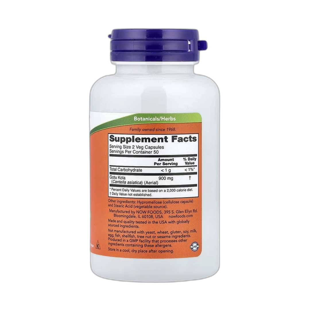 NOW Foods, Gotu Kola, 450 mg, 100 Veg Capsules