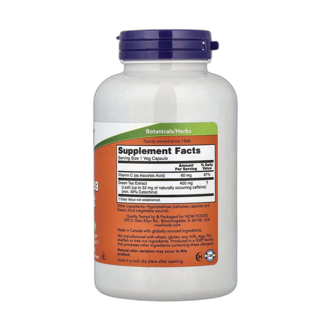 NOW Foods, Green Tea Extract, 400 mg, 250 Veg Capsules