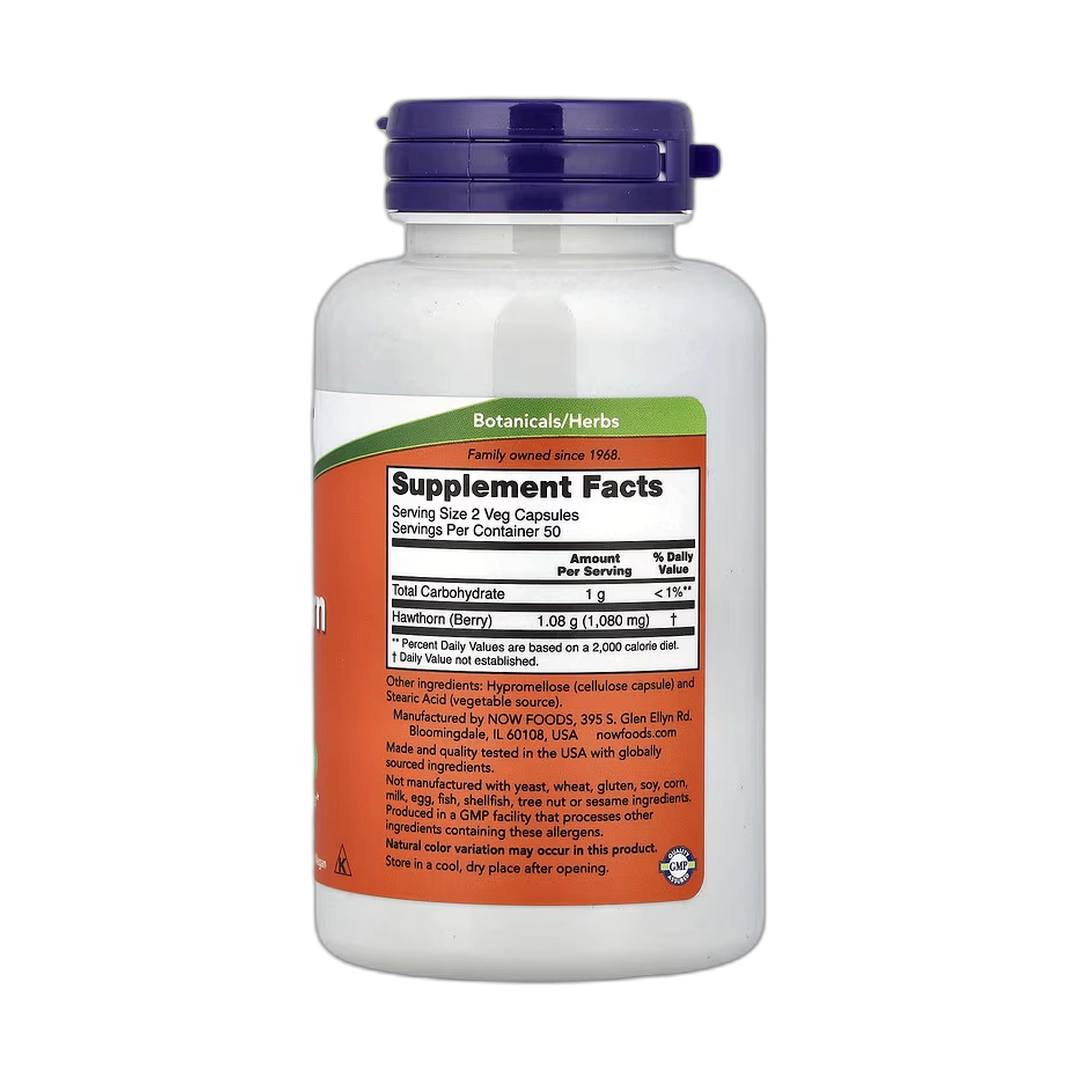 NOW Foods, Hawthorn Berry, 100 Veg Capsules