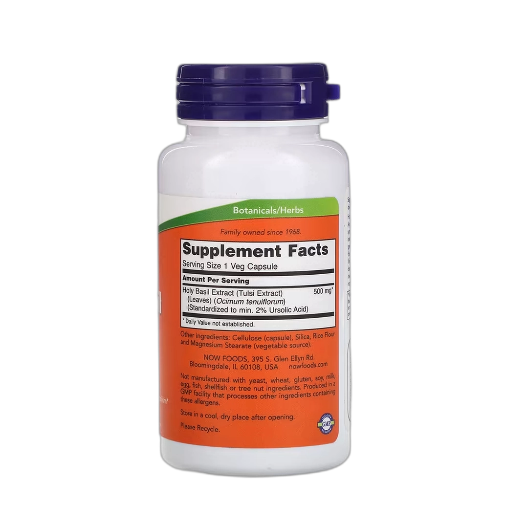 NOW Foods, Holy Basil Extract, 500 mg, 90 Veg Capsules