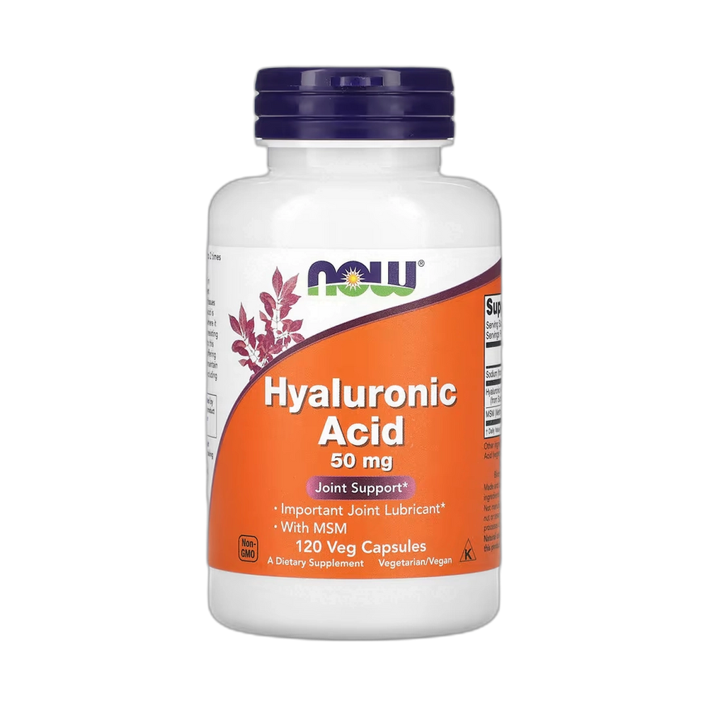 NOW Foods, Hyaluronic Acid With MSM, 50 mg, 120 Veg Capsules