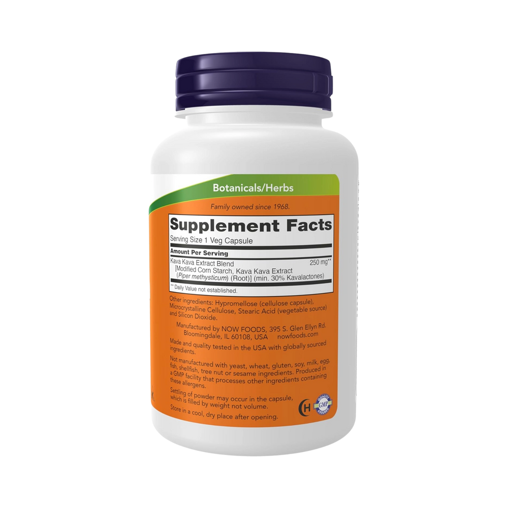 NOW Foods, Kava Kava Extract, 120 Veg Capsules