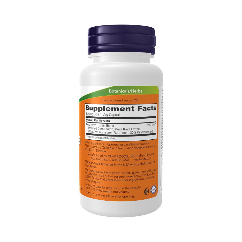 NOW Foods, Kava Kava Extract, 60 Veg Capsules