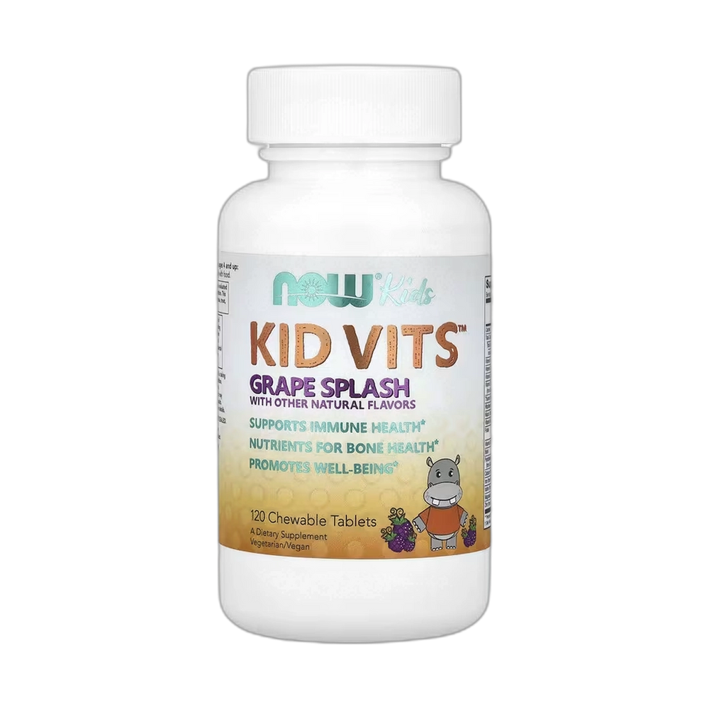 NOW Foods, Kid Vits, Grape Splash, 120 Chewable Tablets
