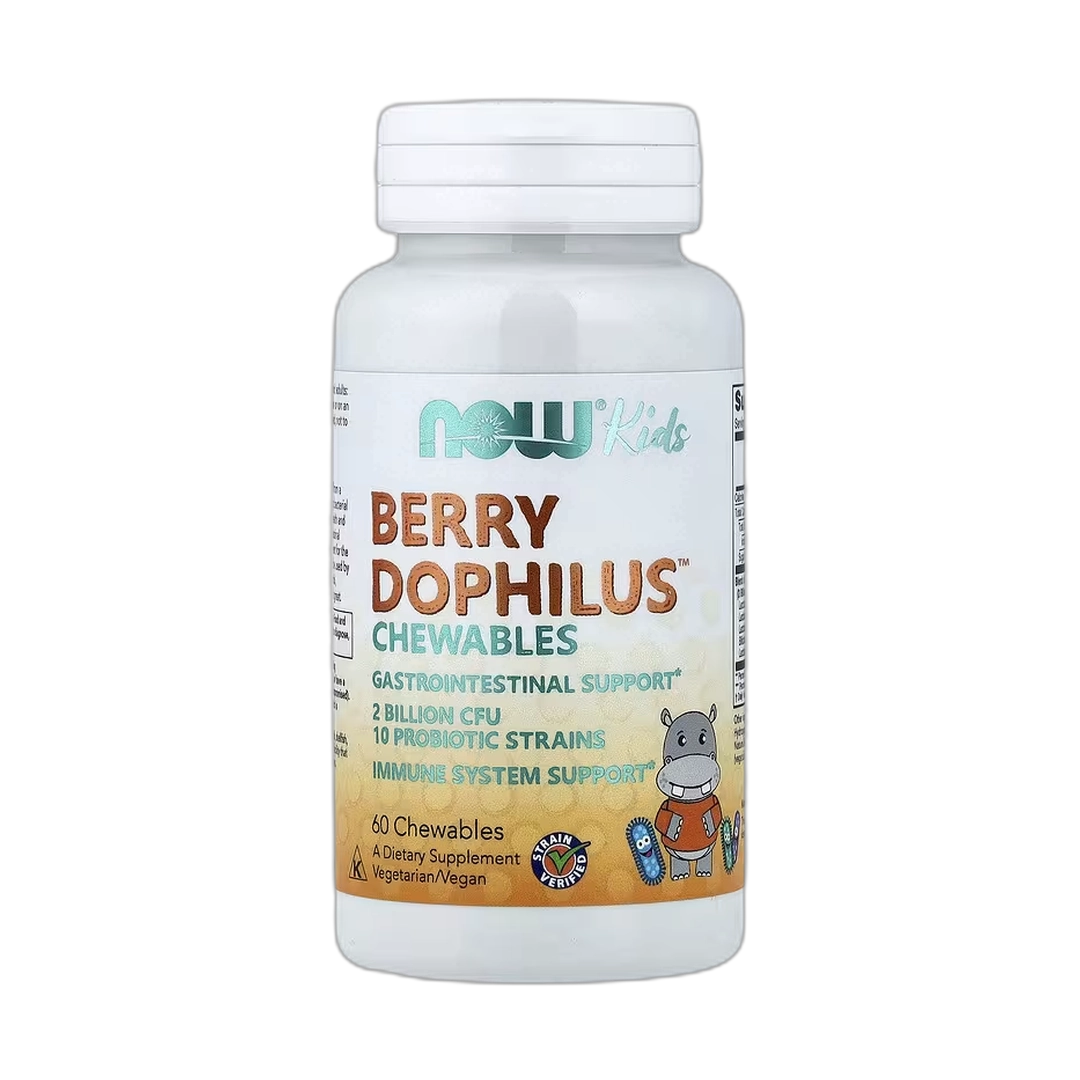 NOW Foods, Kids, Berry Dophilus, 60 Chewables