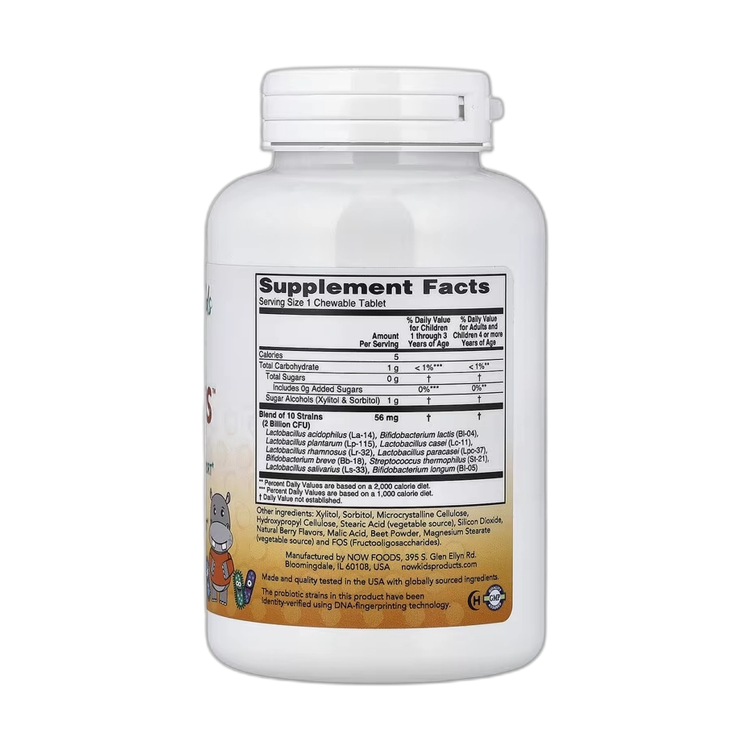 NOW Foods, Kids, Berry Dophilus Chewables, 120 Chewables