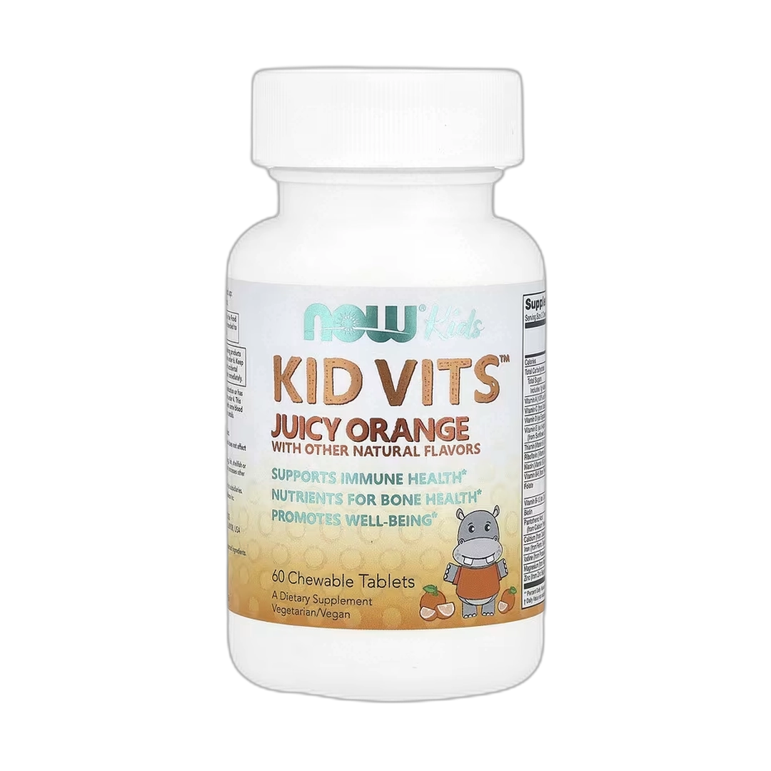 NOW Foods, Kids, Kid Vits, Juicy Orange, 60 Chewable Tablets
