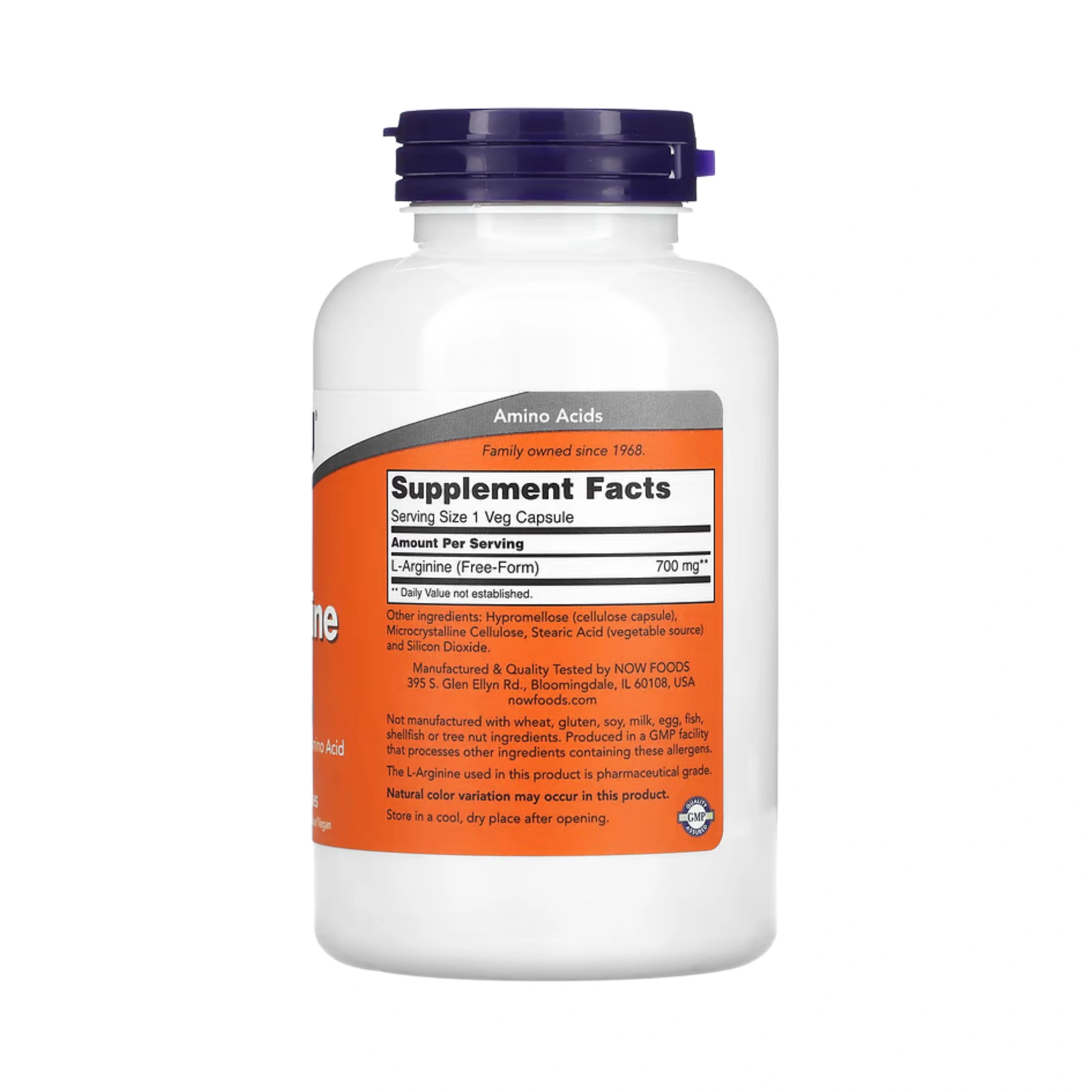 NOW Foods, L-Arginine, 700 mg, 180 Veg Capsules