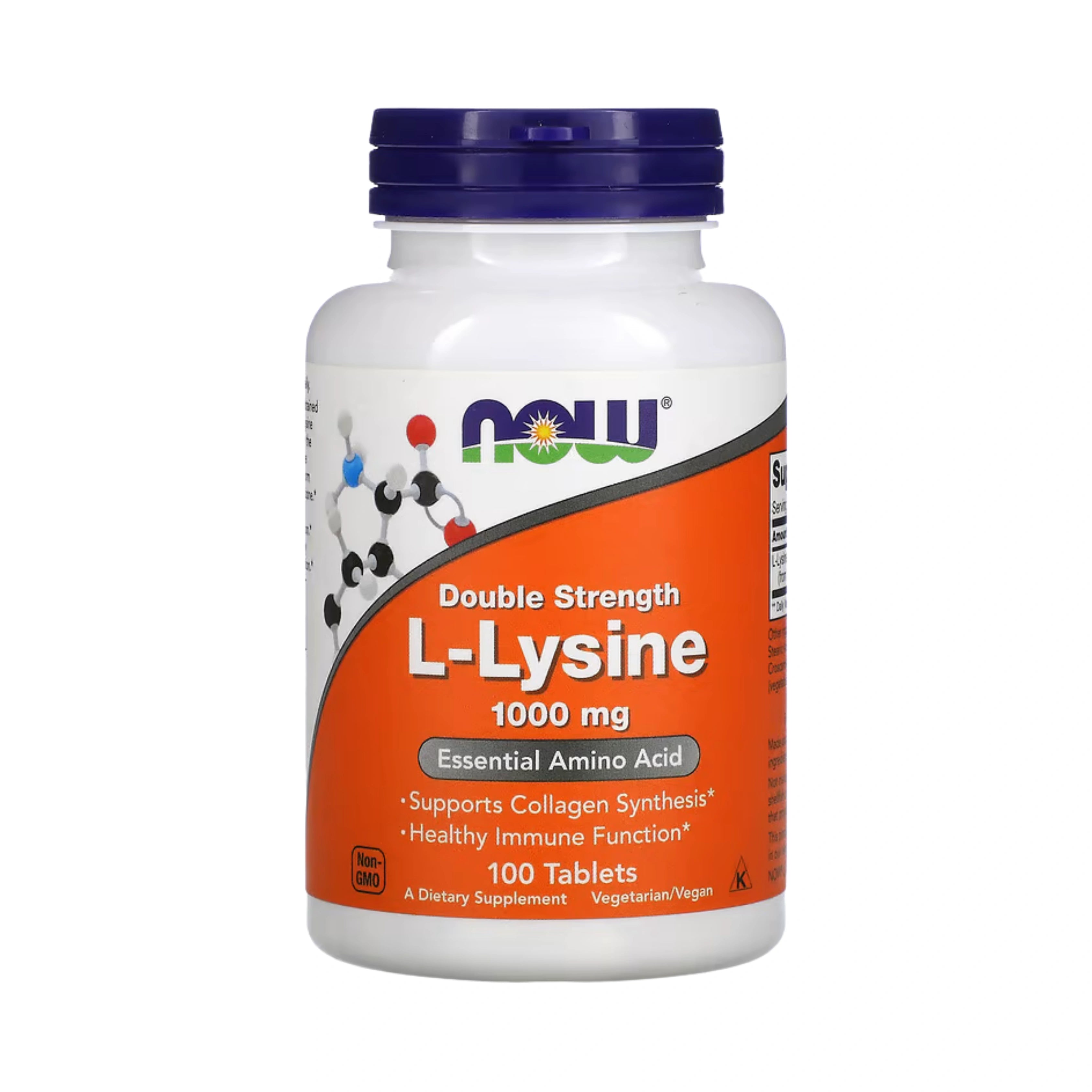 NOW Foods, L-Lysine, 1,000 mg, 100 Tablets