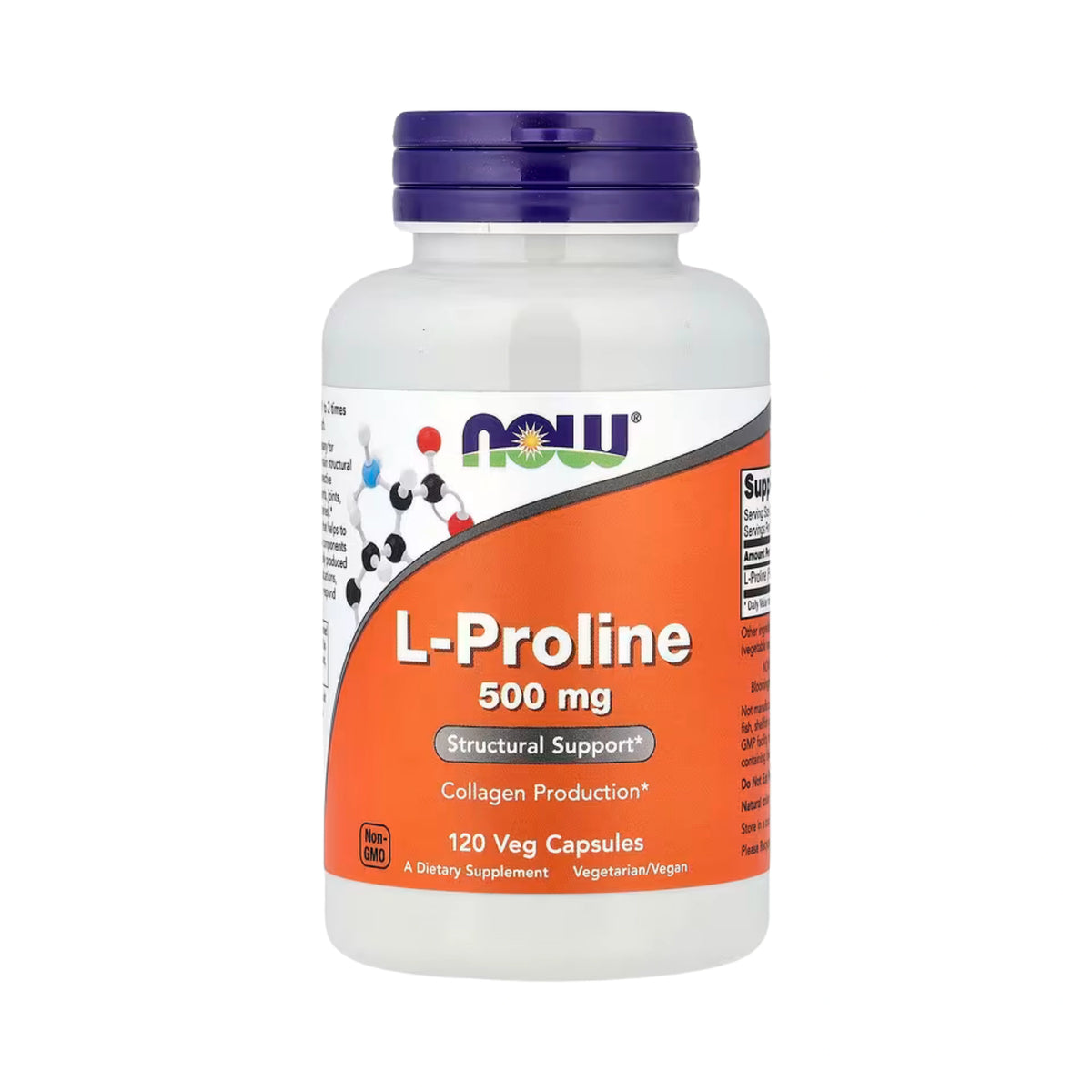 NOW Foods, L-Proline, 120 Veg Capsules