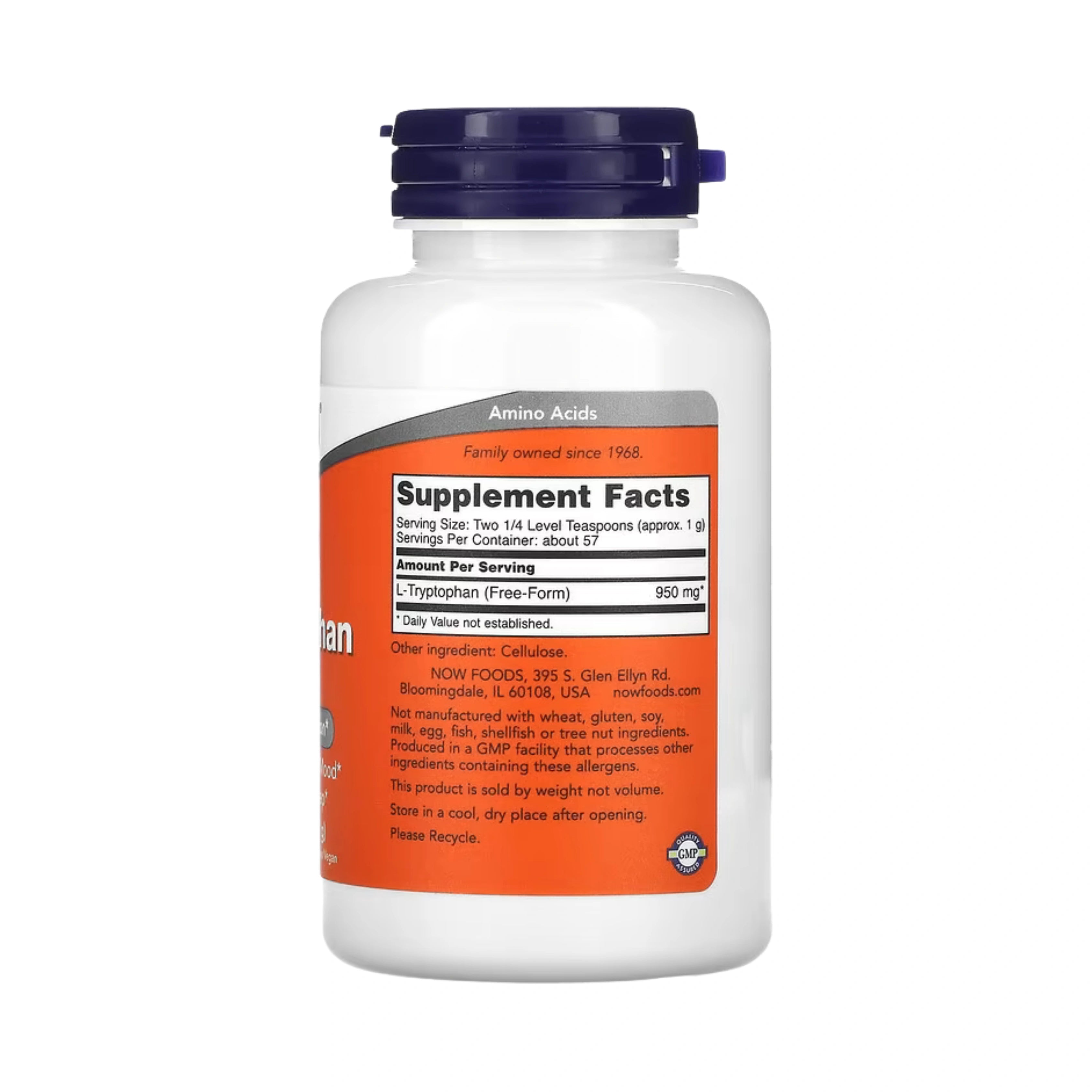 NOW Foods, L-Tryptophan Powder, 2 oz, 57 g