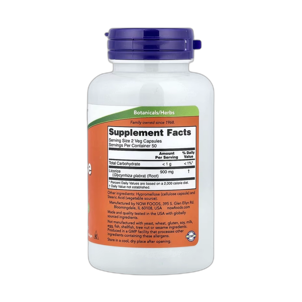 NOW Foods, Licorice Root, 450 mg, 100 Veg Capsules