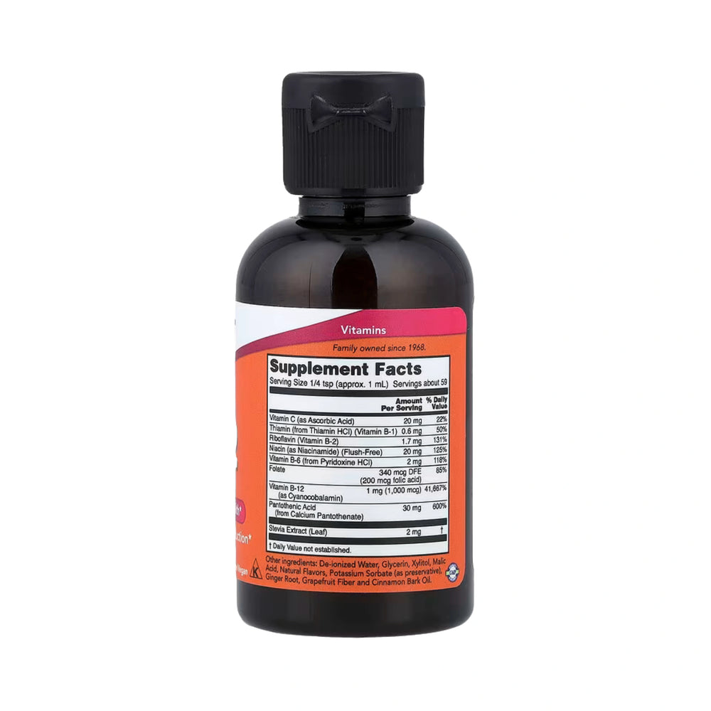 NOW Foods, Liquid B-12, B-Complex, 2 fl oz, 59 ml