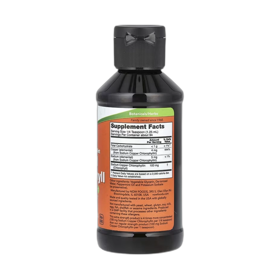 NOW Foods, Liquid Chlorophyll, Mint, 4 fl oz, 118 ml