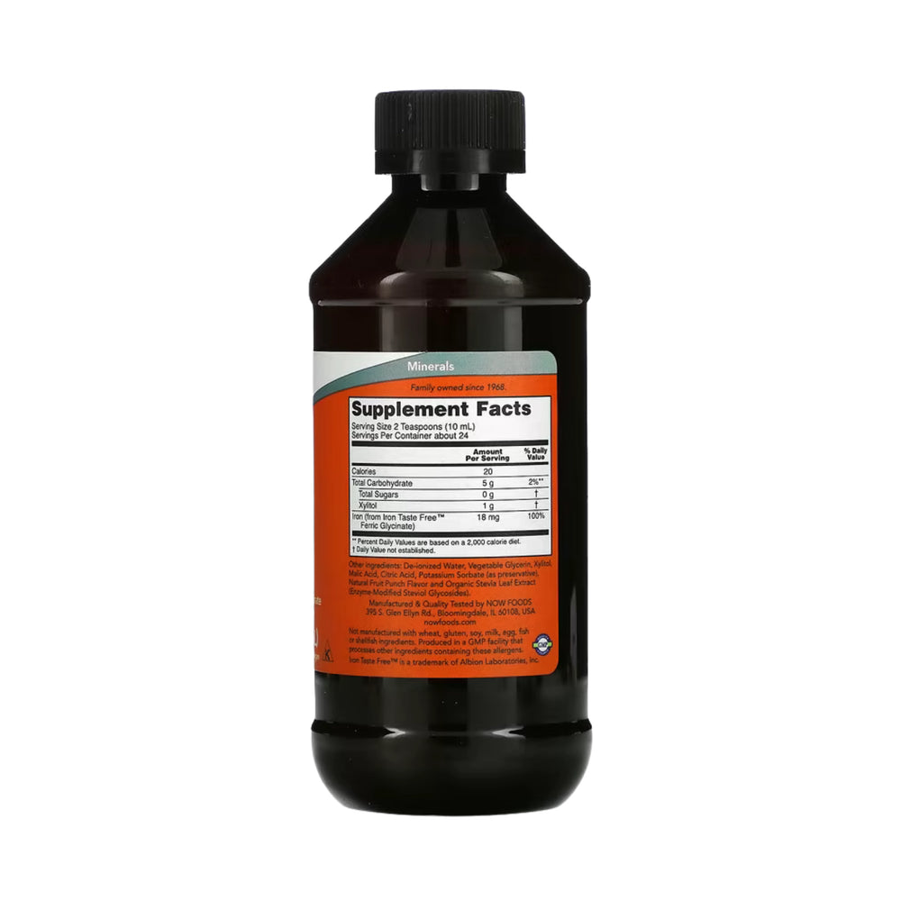 NOW Foods, Liquid Iron, 18 mg, 8 fl oz, 237 ml