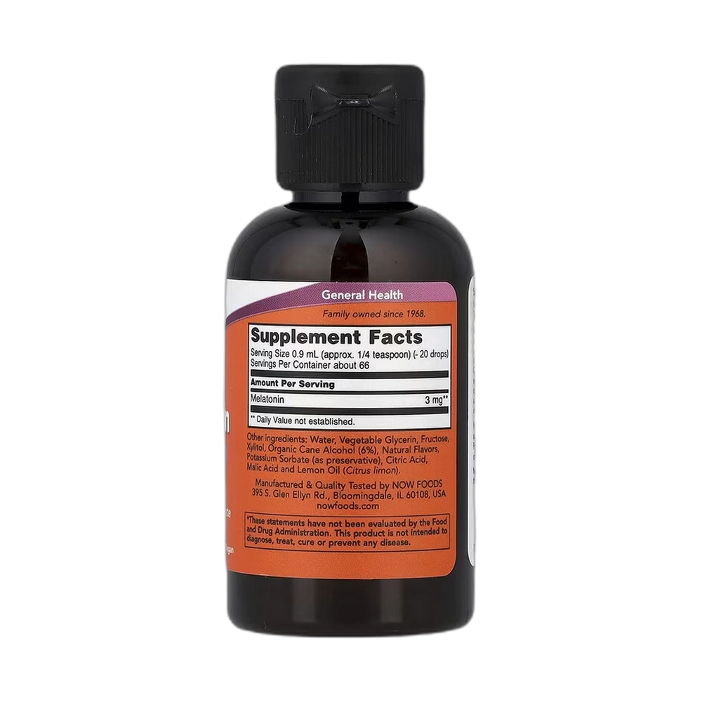 NOW Foods, Liquid Melatonin, 2 fl oz, 59 ml