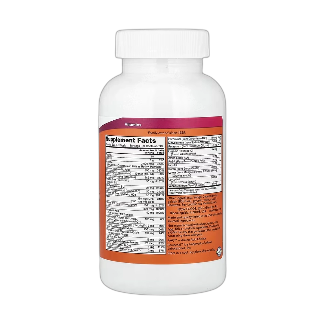 NOW Foods, Liquid Multi Gels, 180 Softgels