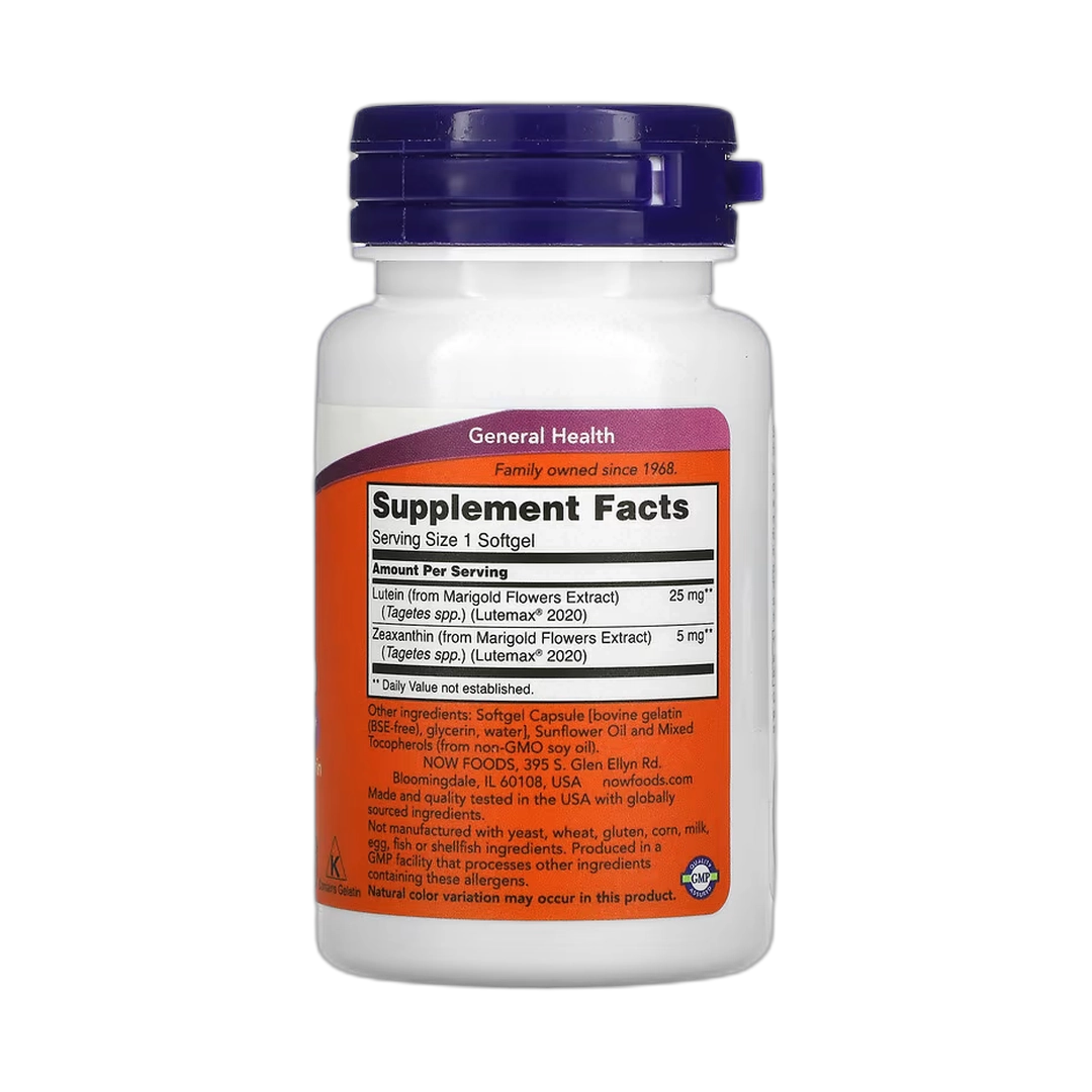 NOW Foods, Lutein & Zeaxanthin, 60 Softgels