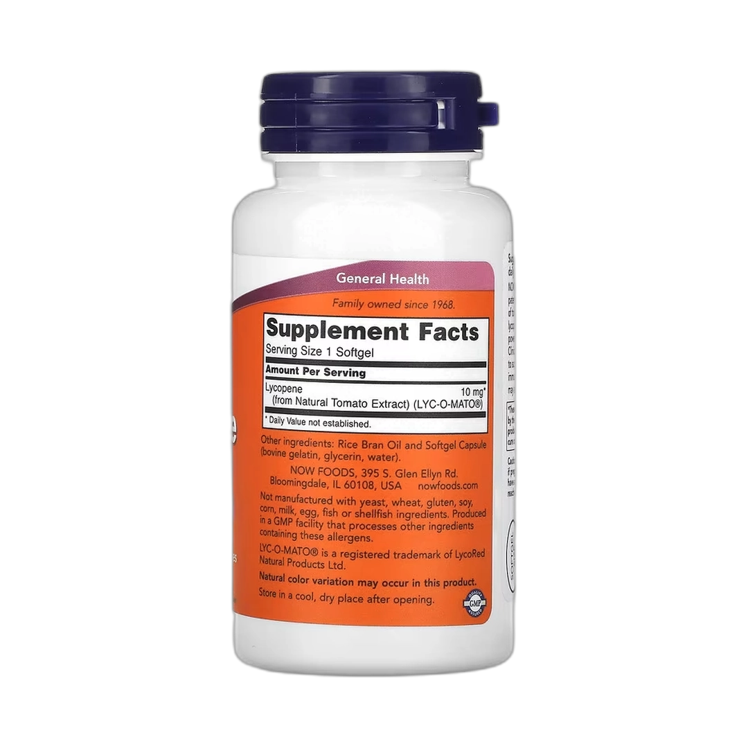NOW Foods, Lycopene, 10 mg, 120 Softgels