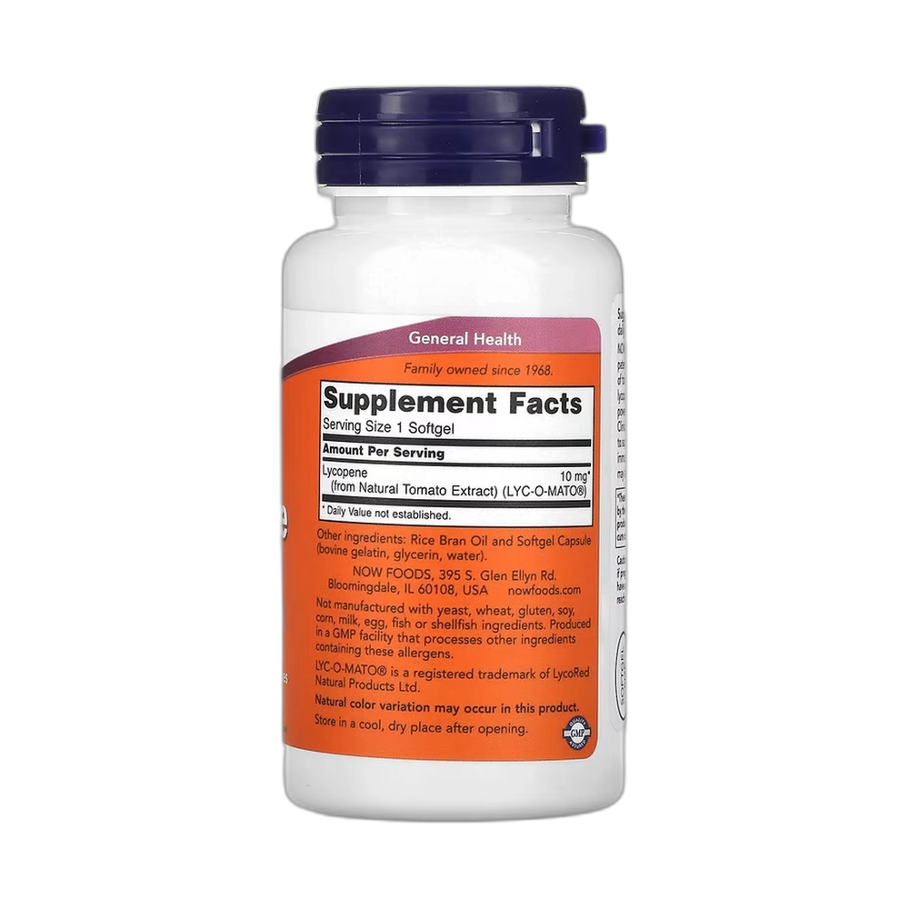 NOW Foods, Lycopene, 10 mg, 120 Softgels
