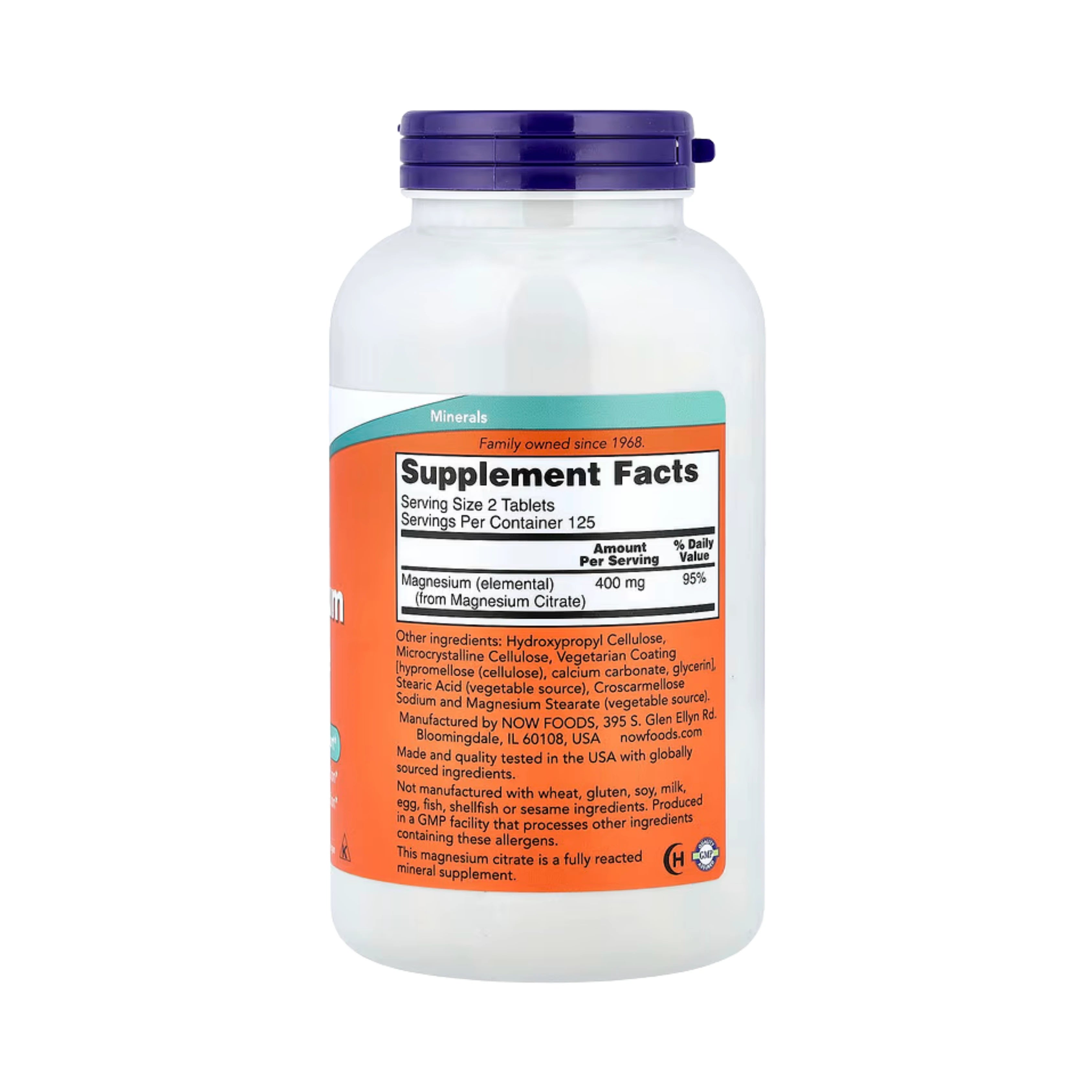 NOW Foods, Magnesium Citrate, 250 Tablets