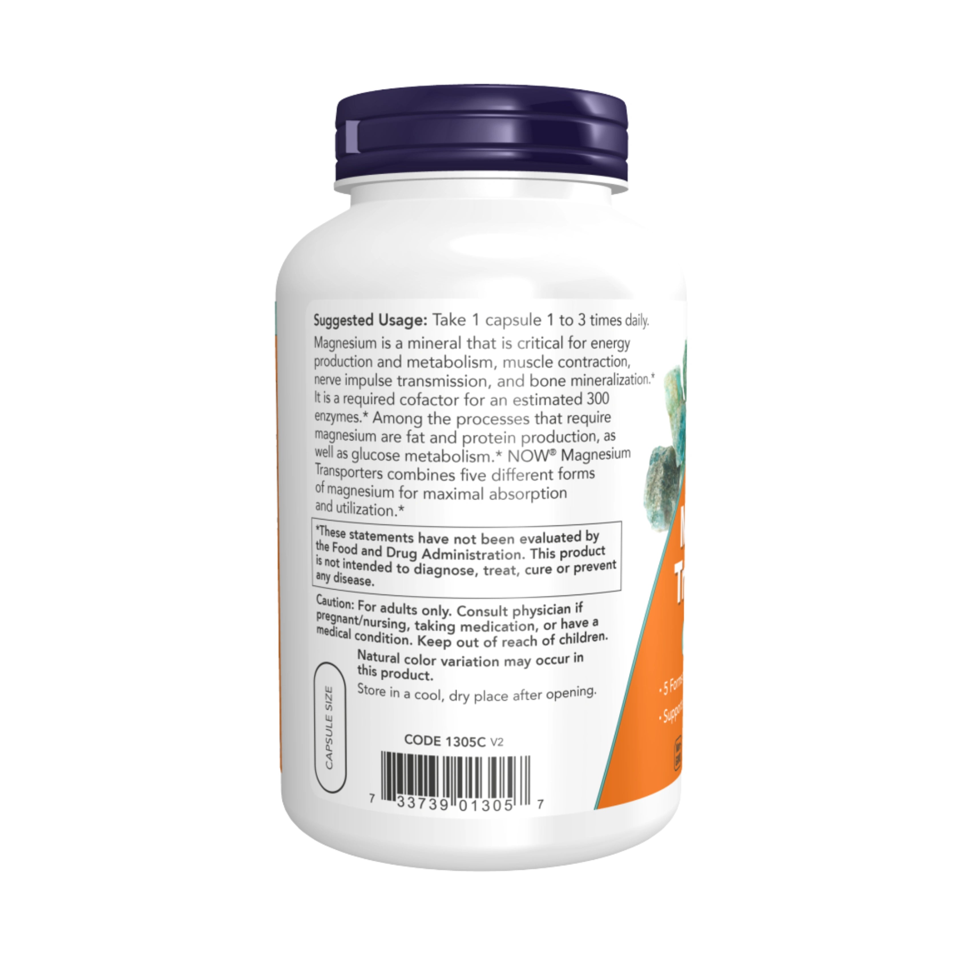 NOW Foods, Magnesium Transporters, 120 mg, 180 Veg Capsules