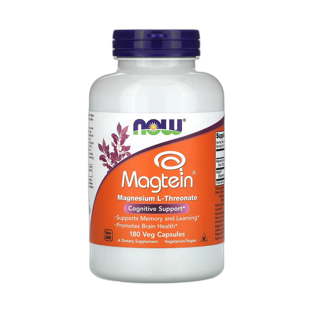 NOW Foods, Magtein, Magnesium L-Threonate, 180 Veg Capsules