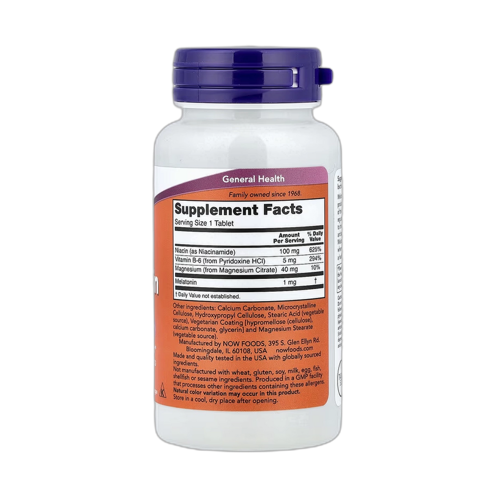 NOW Foods, Melatonin, 1 mg, 100 Tablets