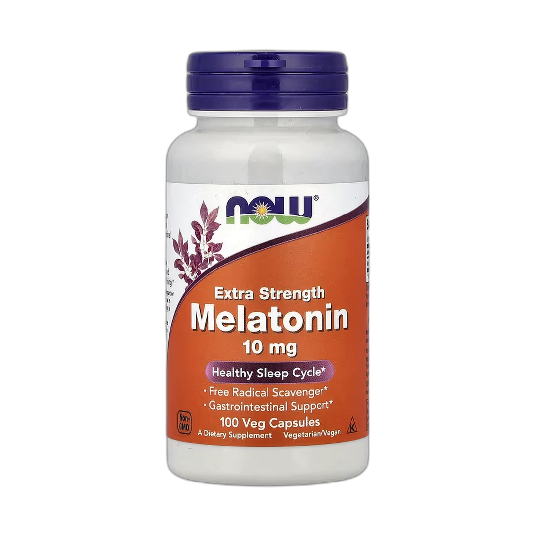 NOW Foods, Melatonin, 10 mg, 100 Veg Capsules