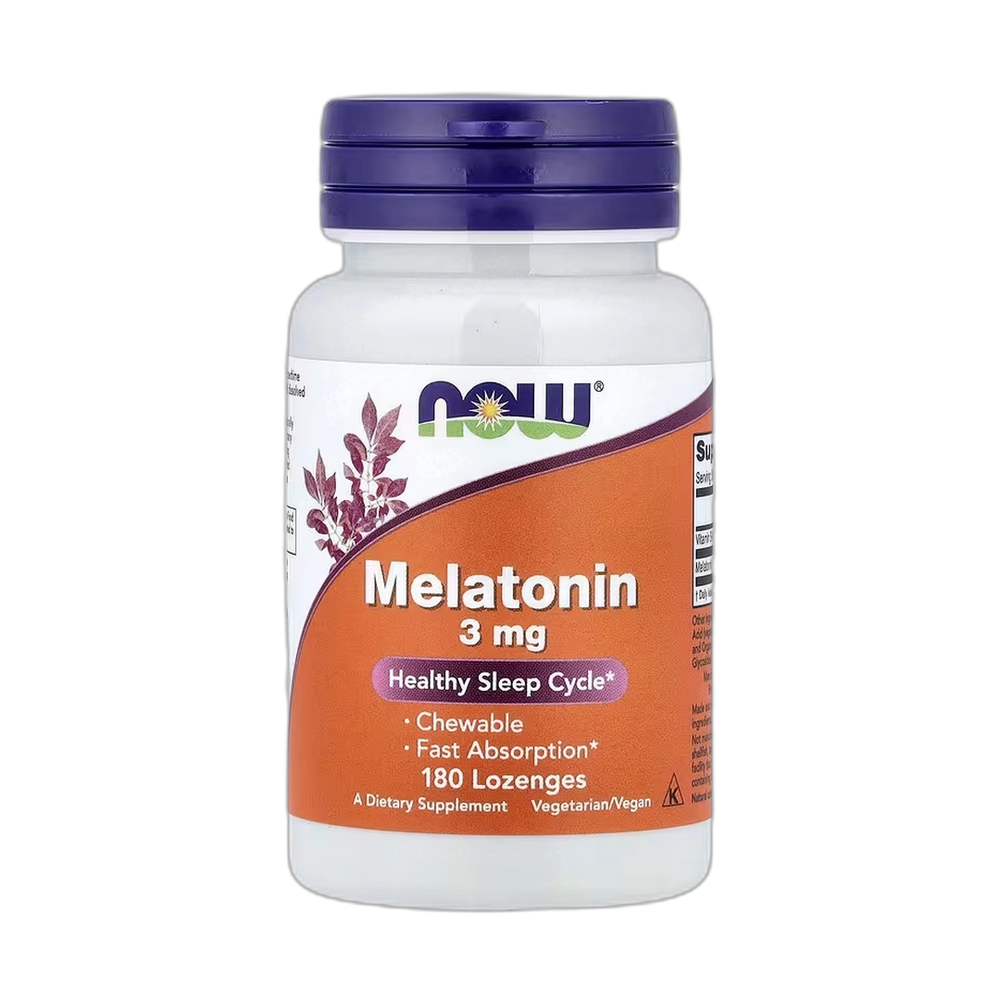 NOW Foods, Melatonin, 3 mg, 180 Lozenges