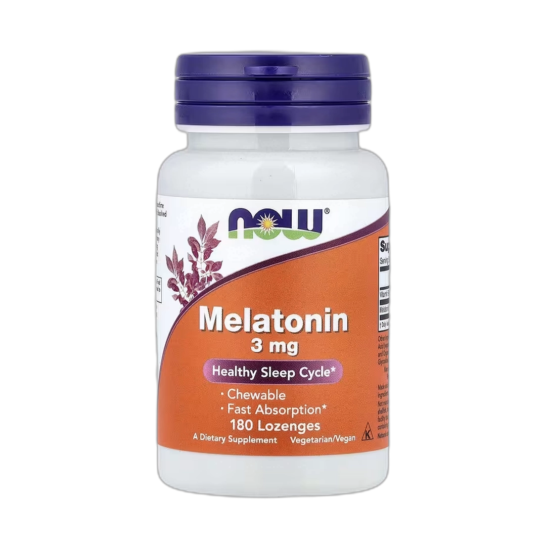 NOW Foods, Melatonin, 3 mg, 180 Lozenges