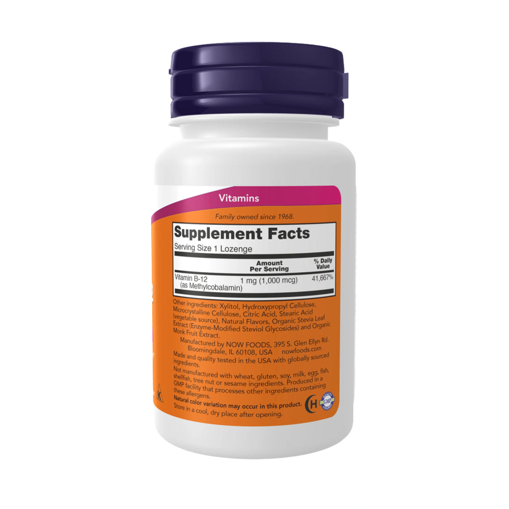NOW Foods, Methyl B-12, 1,000 mcg, 100 Lozenges