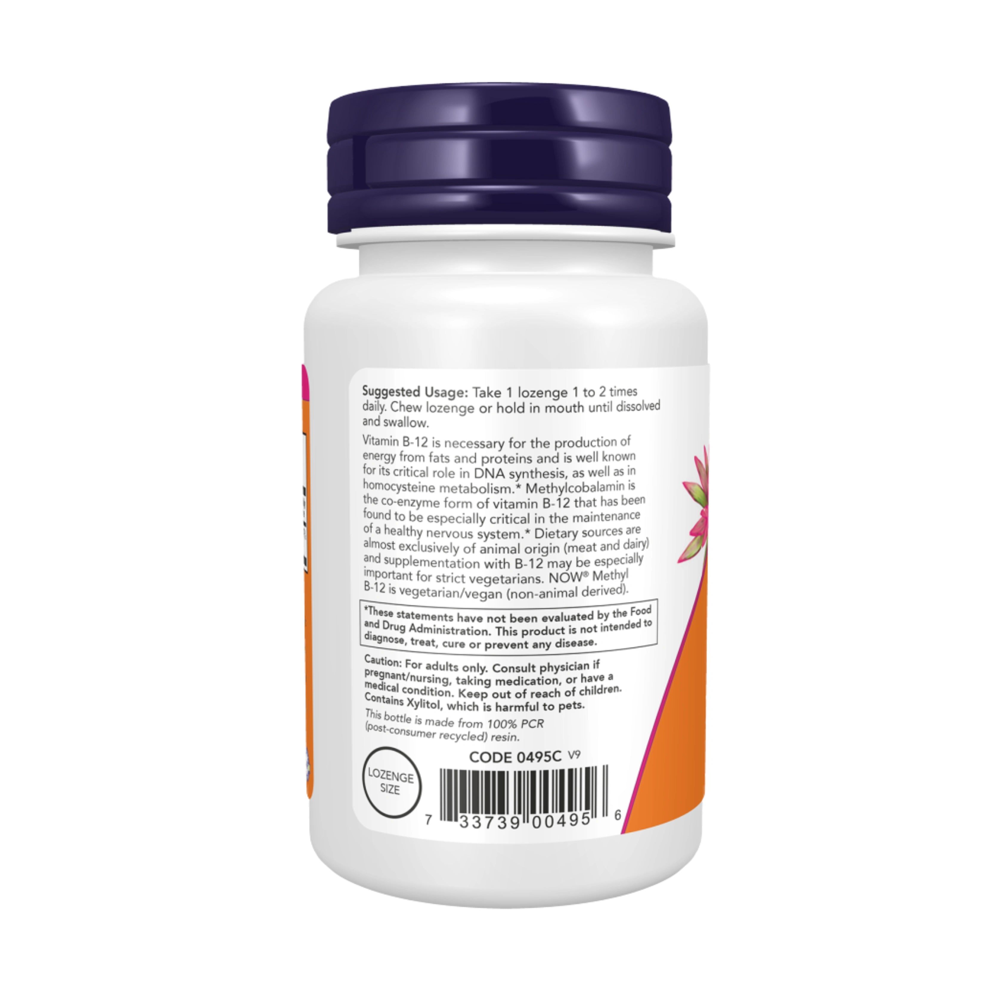NOW Foods, Methyl B-12, 1,000 mcg, 100 Lozenges