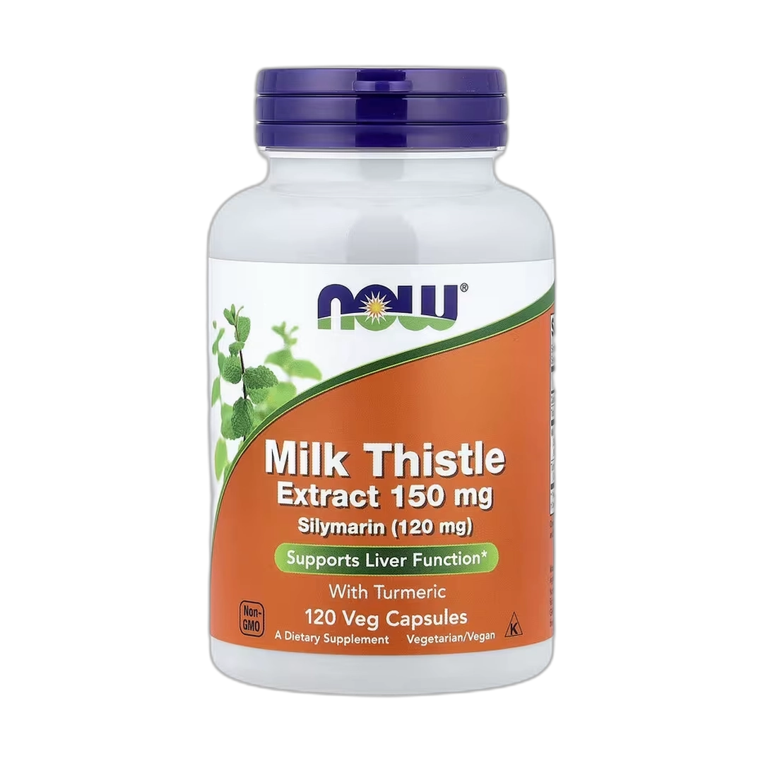 NOW Foods, Milk Thistle Extract with Turmeric, 120 Veg Capsules