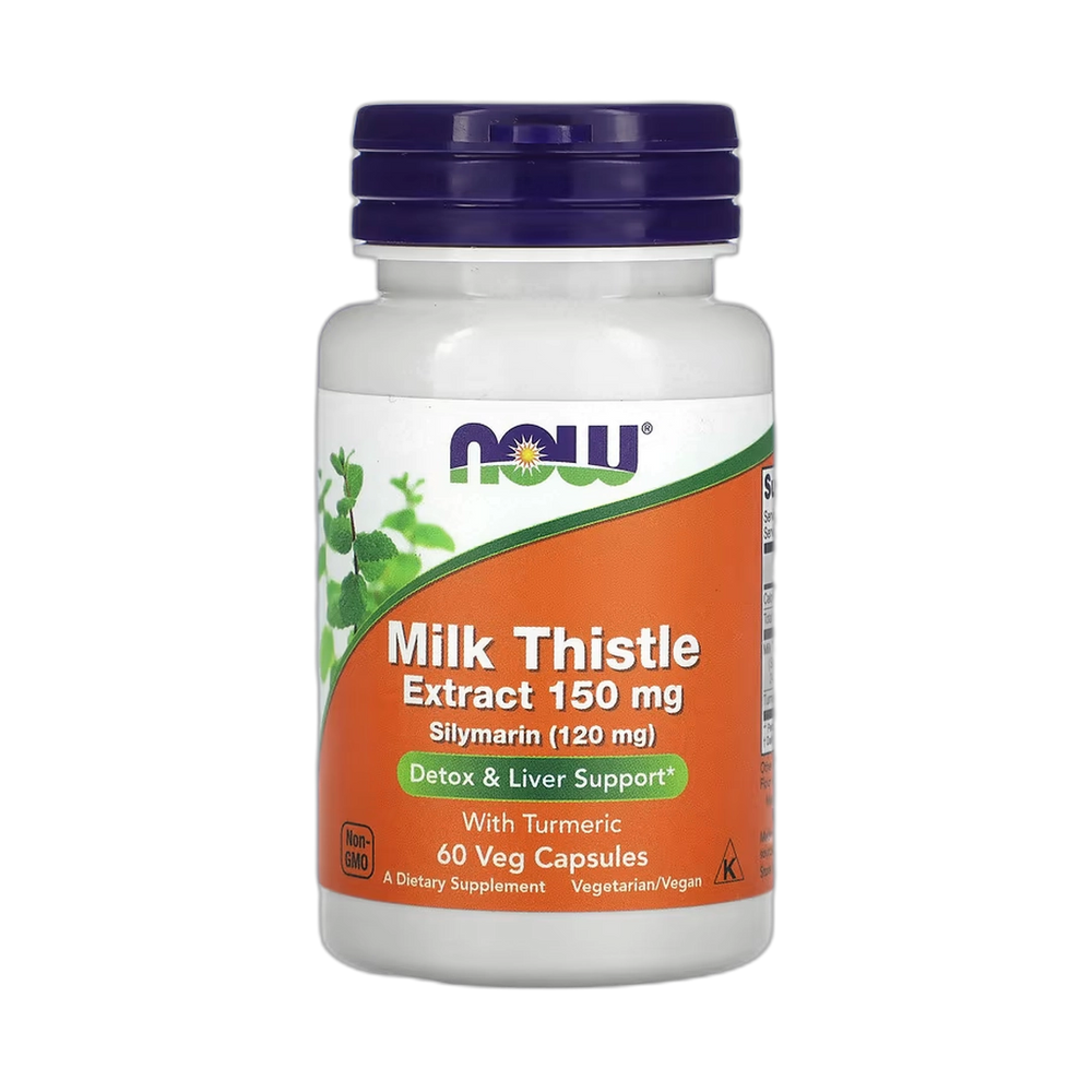 NOW Foods, Milk Thistle Extract with Turmeric, 60 Veg Capsules