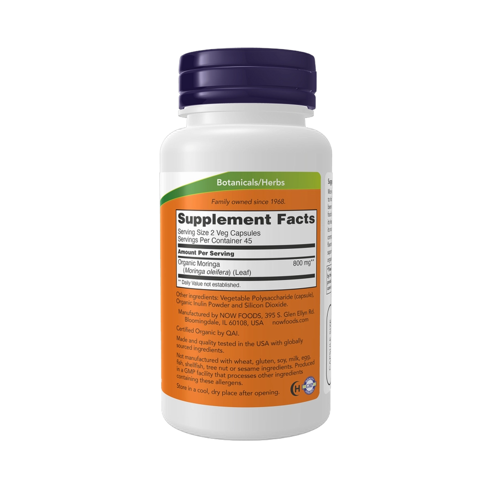 NOW Foods, Moringa Leaf, 90 Veg Capsules
