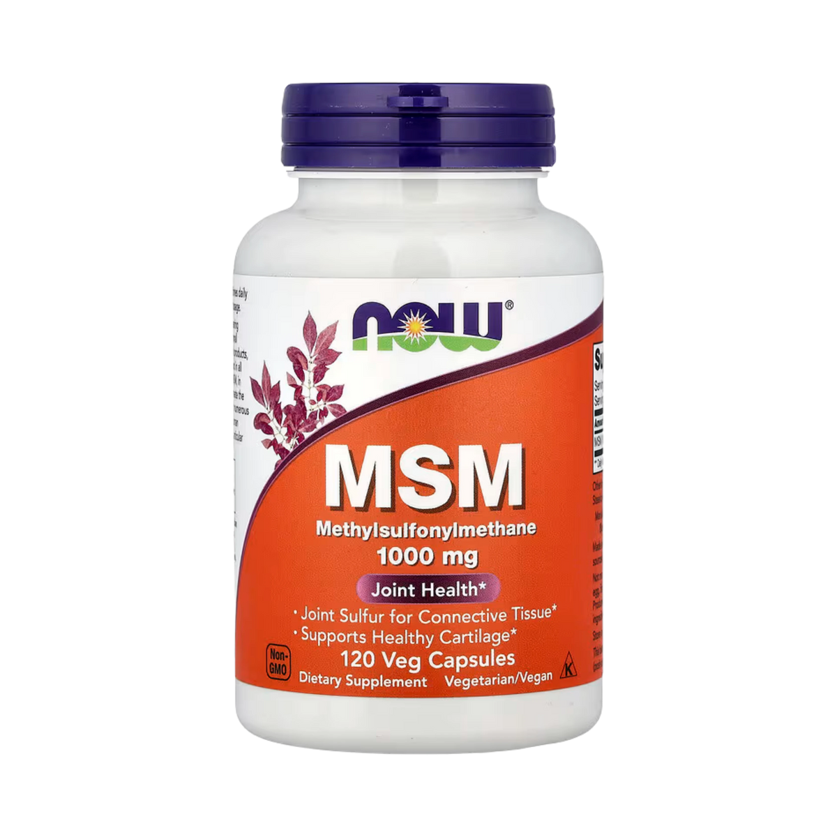 NOW Foods, MSM, Methylsulfonylmethane, 120 Veg Capsules