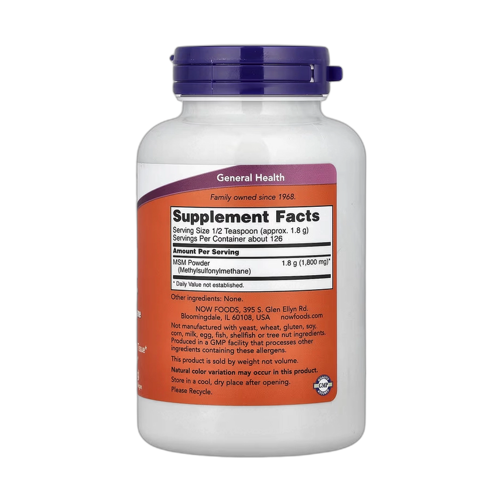 NOW Foods, MSM Powder, 8 oz, 227 g