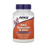 NOW Foods, NAC Quercetin & Zinc, 90 Veg Capsules