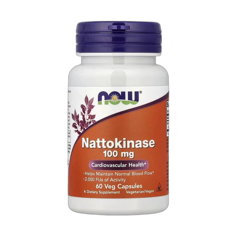 NOW Foods, Nattokinase, 100 mg, 60 Veg Capsules