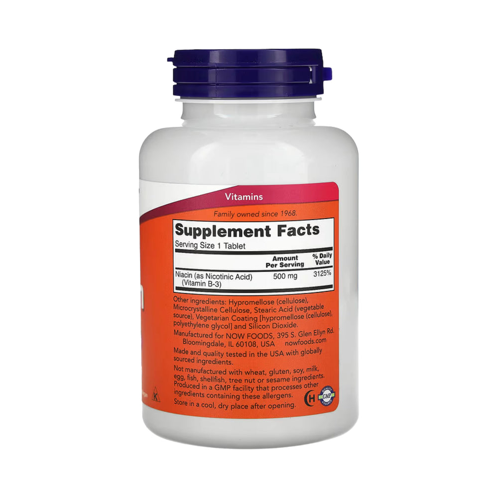 NOW Foods, Niacin, 500 mg, 250 Tablets