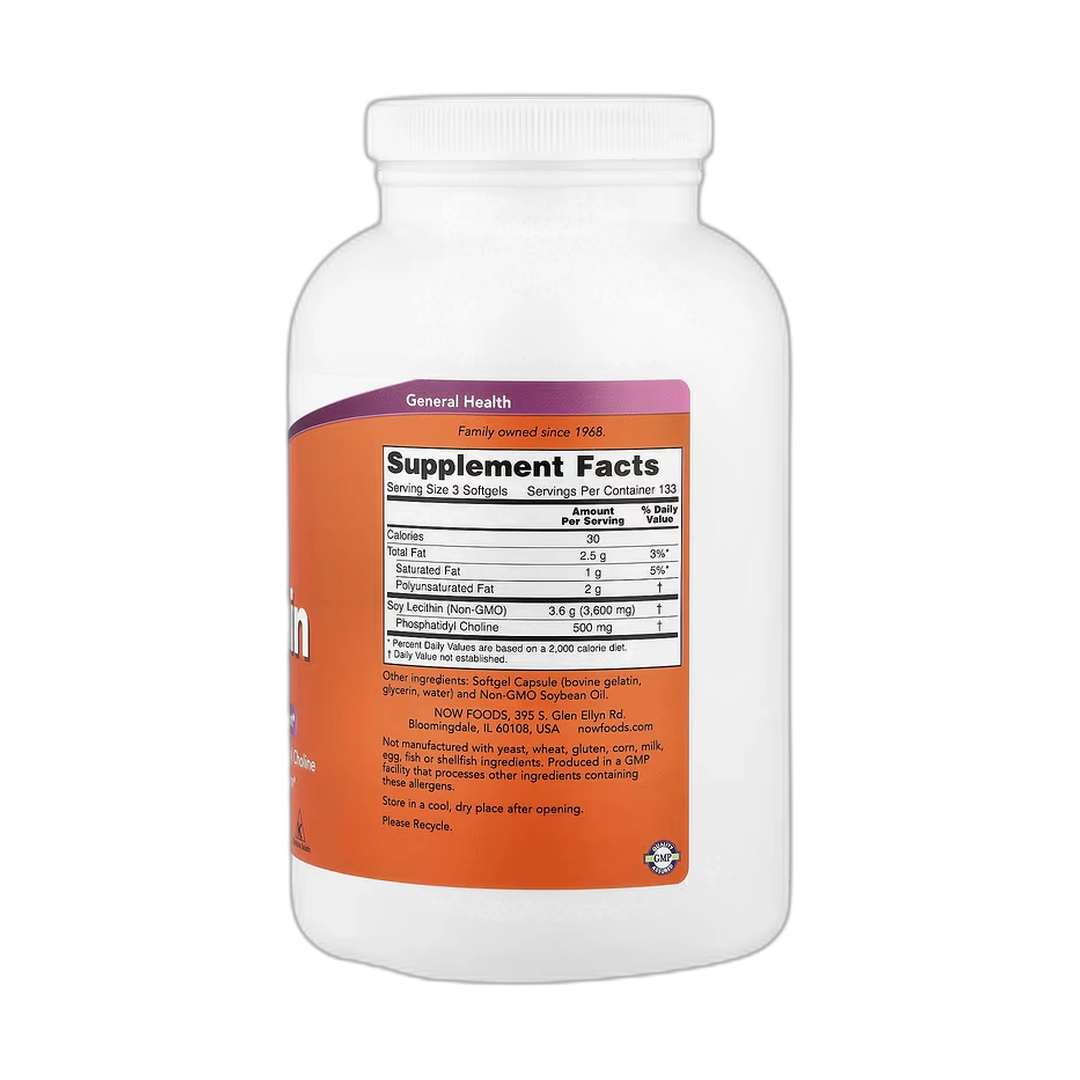 NOW Foods, Non-GMO Lecithin, 400 Softgels